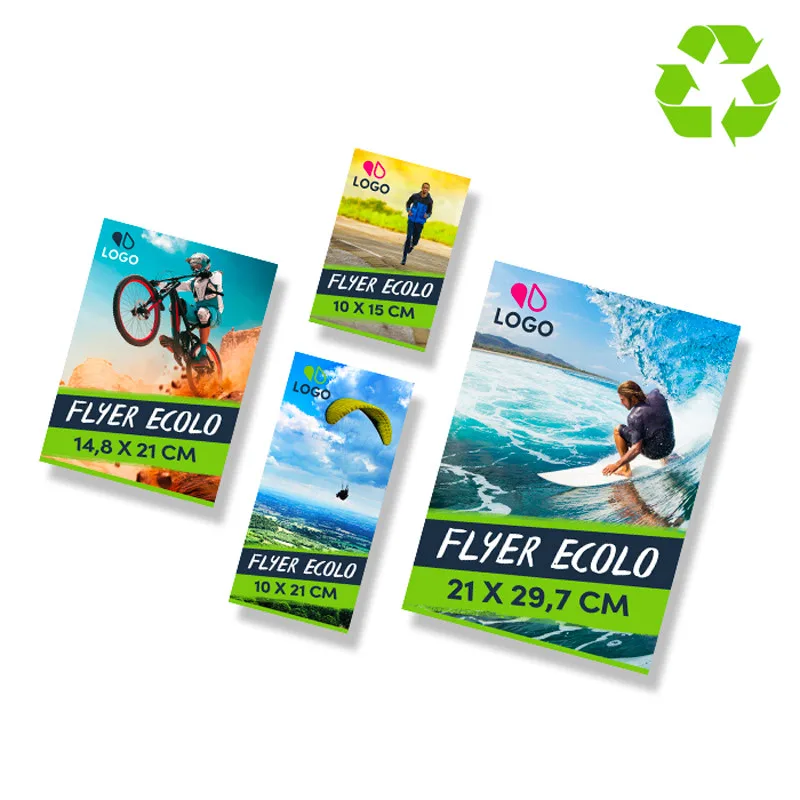 Flyer Sur Papier Recyclé